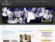 Tablet Screenshot of flamingogym.com